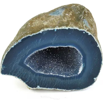 Přírodní kámen Achát geoda modrá (Brazílie) 211g