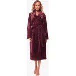 2312/C201 - dámský župan L&L dlouhý, XL, vínová