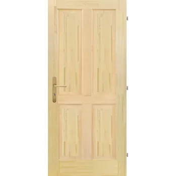 Interiérové dveře Truhlárna Dřevěné dveře JITKA 4K (rustic) Rozměr dle ČSN: 90 / 197, Orientace Dveří: Pravé