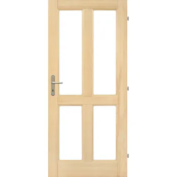 Interiérové dveře Truhlárna Dřevěné dveře JITKA 4S (výběr) Rozměr dle ČSN: 90 / 197, Orientace Dveří: Pravé
