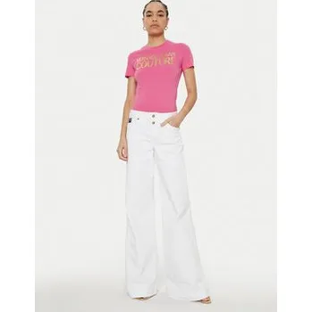 Versace Jeans Couture T-Shirt 78HAHT01 Růžová Regular Fit L