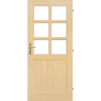 Interiérové dveře Truhlárna Dřevěné dveře VLASTA 6S1K (výběr) Rozměr dle ČSN: 90 / 197, Orientace Dveří: Levé
