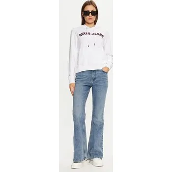 Dámská mikina Guess Jeans Mikina W5RQ17 K68I4 Bílá Regular Fit XS