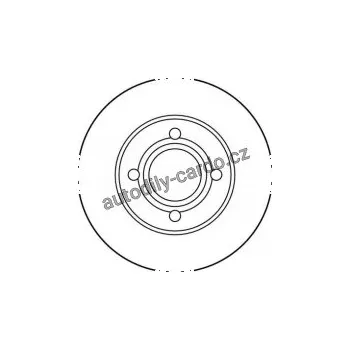 Brzdový kotouč Brzdový kotouč TRW DF1531 - AUDI 90