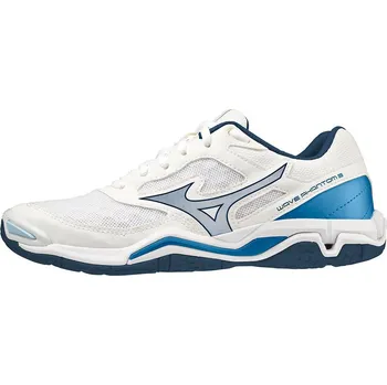 Pánská sálová obuv Boty Mizuno WAVE PHANTOM 3 White Dark Denim Blue Jasper Velikost: 50