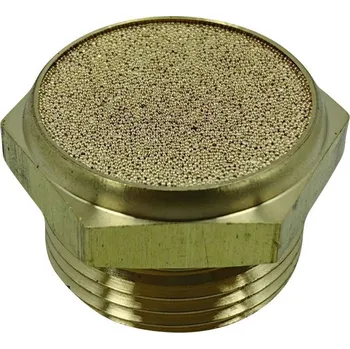 Příslušenství pro vzduchotechniku TRU COMPONENTS pneumatický tlumič hluku TC-12770344 Vnější závit G1 15 bar mosaz 1 ks