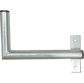 Anténní držák Konzola k oknu 25cm pravá, trubka 28/2mm, výška 12 cm žár.