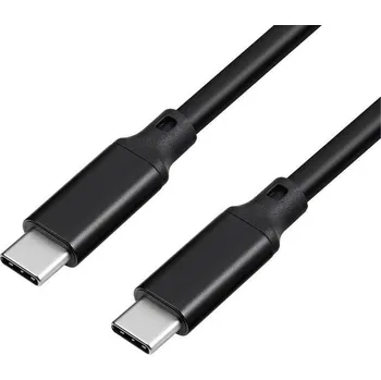 Datový kabel Interlook AN-10-1M-Typ-C-Černý | 100W kabel USB-C / USB-C | 1 mil Černý