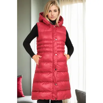 Pánská vesta Z6757 DEWBERRY WOMEN'S VEST-BURGUNDY-1 dewberry fuchsiová 3224097