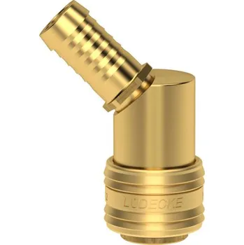 Příslušenství pro vzduchotechniku Lüdecke rychlospojka Standard, trn 13 mm 45°