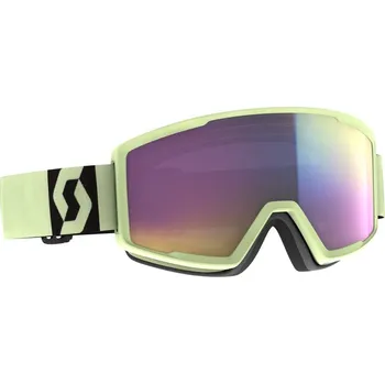 SCOTT Lyžařské brýle Factor Pro 2024/2025 Žlutá enhancer teal chrome Unisex, Pánské