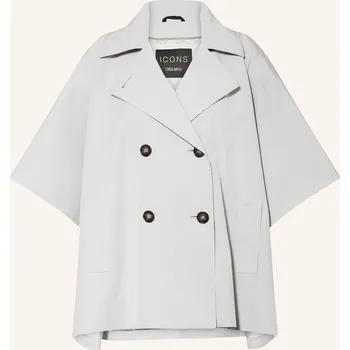 Dámský kabát Icons Cinzia Rocca Dámská Pelerína, světle šedá, 38