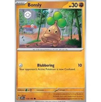 Sběratelská karetní hra Pokémon OBF 110/197 Bonsly - Obsidian Flames Stav: Near Mint, Verze: NORMAL