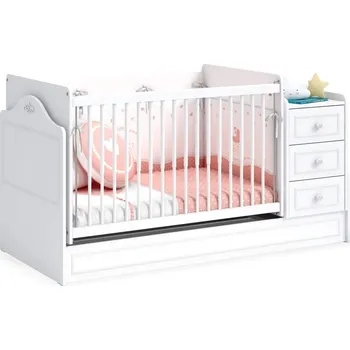 Dětská postýlka Čilek Rostoucí houpací postýlka s přebalovacím pultem Romantic Baby