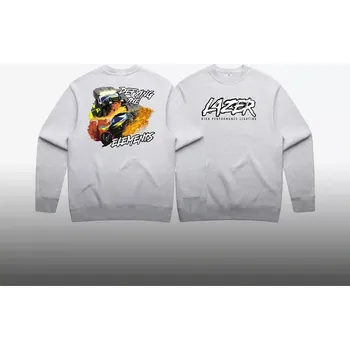 Pánská mikina Mikina Lazer světle šedá- DAKAR