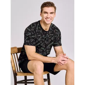 Pánské pyžamo 3185 - pánské pyžamo Taro, L, mix vzor