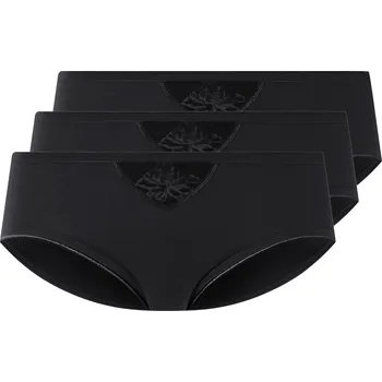 Kalhotky esmara® Dámské bezešvé kalhotky, 3 kusy (XL(48/50), černá)