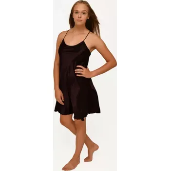 Dámské erotické prádlo Robin - noční košilka Follia satén, 2XL, černá