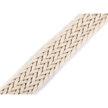 Splétaný popruh šíře 25 mm, barva 1 režná světlá