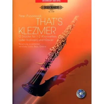 Peter Przystaniak: That's Klezmer (noty na klarinet, klavír)(+audio)