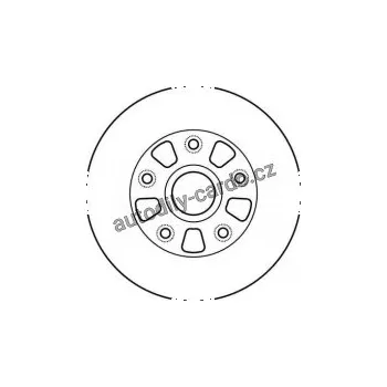 Brzdový kotouč Brzdový kotouč TRW DF4009 - MAZDA 929 87-