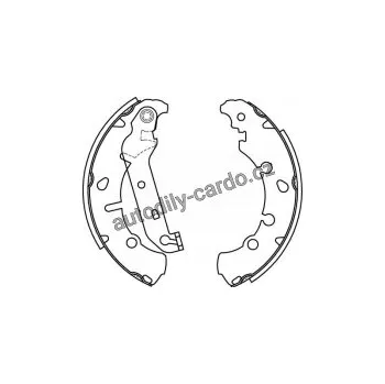 Brzdový systém Sada brzdových čelistí TRW GS8454 - FORD FIESTA