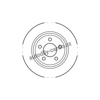 Brzdový kotouč Brzdový kotouč TRW DF4207 - VOLVO V70