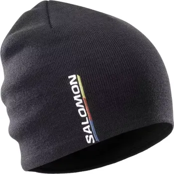 Módní doplněk Salomon GRAPHIC BEANIE-DEEP BLACK