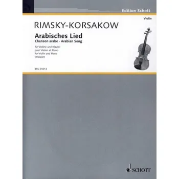 Nikolaj Rimskij-Korsakov: Arabisches Lied (noty na housle, klavír)