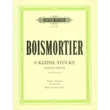 Joseph Bodin de Boismortier: 8 Little Pieces from Op.40 (noty na fagot, klavír)