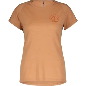 Dámské tričko SCOTT triko s krátkým rukávem Defined Merino Tech SS léto rose beige XL Dámské