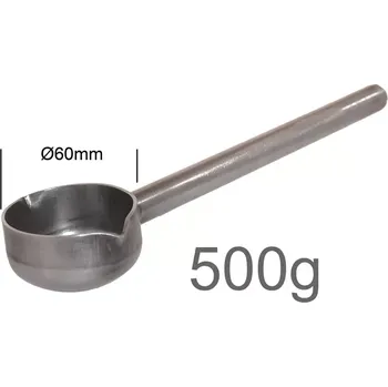 Forma na odlévání NÁDOBA-NABĚRAČKA NA OLOVO CCA 500G