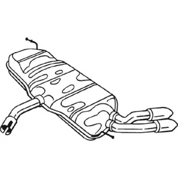 Tlumič výfuku Zadní tlumič výfuku BOSAL 233-819