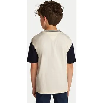 Pánské oblečení Tommy Hilfiger T-Shirt Monotype Graphic KB0KB09360 Béžová Regular Fit 14