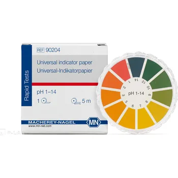 Diagnostický test pH indikátorové papírky univerzální a speciální v kotoučku (Typ: Univerzální, Rozsah pH: 1-11, Rozlišení pH: 1, Balení (ks): 1)