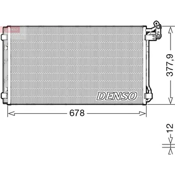 Výparník klimatizace Kondenzátor, klimatizace DENSO DCN32068