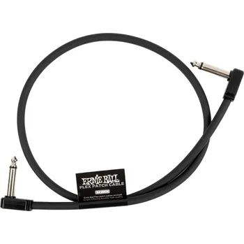 Audio kabel Ernie Ball Flex Patch Cable 24" Black + prodloužená záruka 3 roky