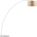 Stojací lampa s dřevěným stínidlem v bílo-přírodní barvě (výška 210 cm) Juhe Ash – Kave Home ID_1404721