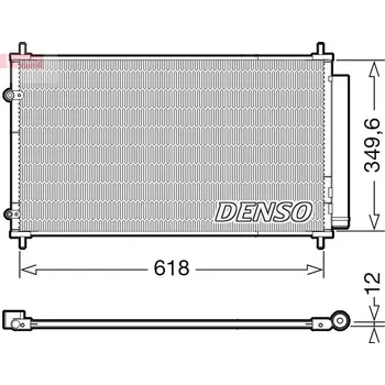 Výparník klimatizace Kondenzátor, klimatizace DENSO DCN50117