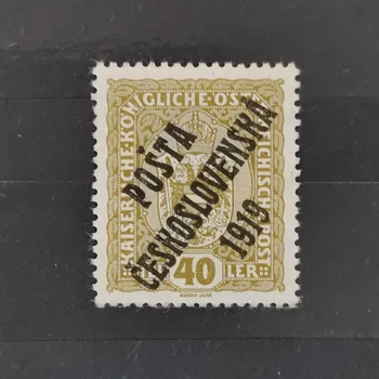 Sběratelství Známka ČSR PČ 1919 , 40h, Pof.42*, II. typ přetisku