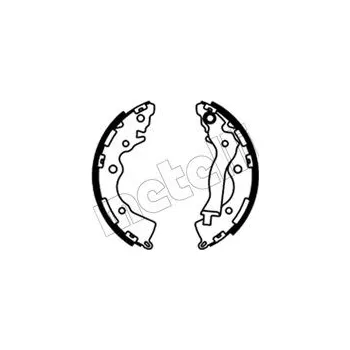 Brzdová čelist Sada brzdových čelistí METELLI 53-0727