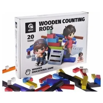Dřevěná hračka Pałeczki drewniane do liczenia 56szt