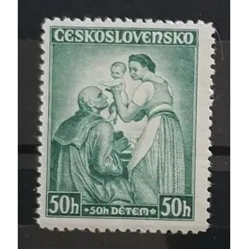 Poštovní známka Známka ČSR, 50+50h, Pof.295**