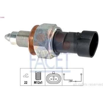 Spínač, světlo zpátečky FACET 7.6258