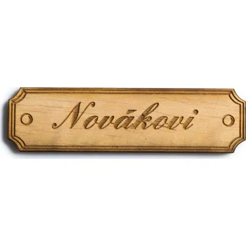 Jmenovka na dveře 02 - Lakovat lakovat matným lakem