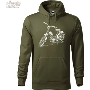 Dámská mikina Mikina - Jawa Stadion S11 Barva: Military (69), Velikost: XXL, Střih: Pánské