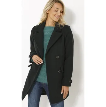 Dámský kabát Blancheporte Krátký kabát s dvouřadým zapínáním na knoflíky černá L