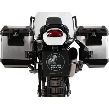 Zavazadlo na motocykl Hepco & Becker Kufry Hepco Becker Xplorer Cutout na Ducati DesertX Rally (24-25) 40-37l stříbrné