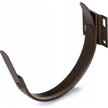 okap Hák čelový pro okapový žlab EVROMAT 333 mm pozinkovaný lakovaný RAL 8017 hnědý