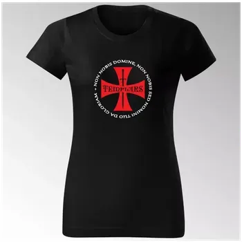 Dámské tričko Dámské tričko Templář 5TD - černá / XL
